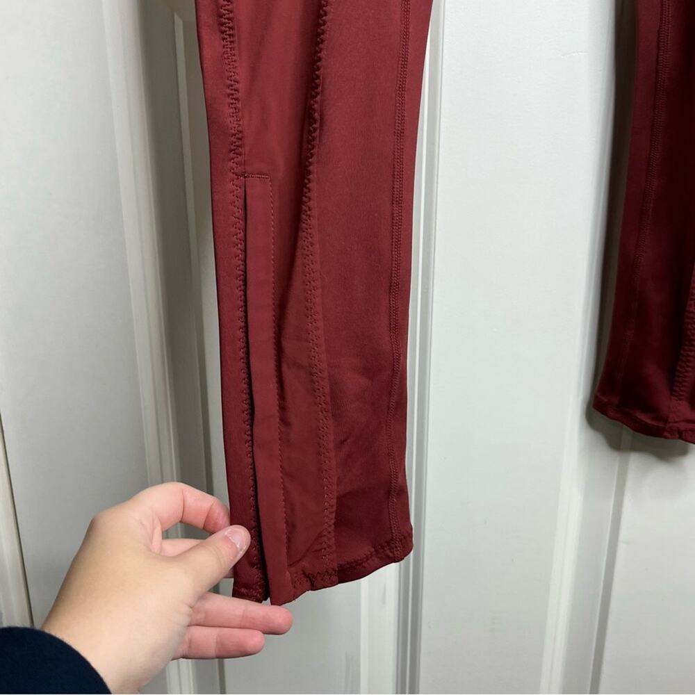 Free People Movement Burnt Red Born To Run High Rise Leggings Size Small - Picture 6 of 9